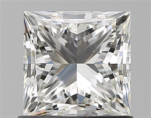 Picture of Natural Diamond 1.02 Carats, Princess with  Cut, I Color, SI1 Clarity and Certified by GIA