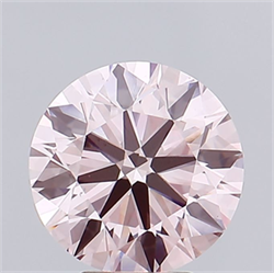 Picture of Lab Grown Diamond 4.67 Carats, Round with Ideal Cut, Fancy Intense Pink Color, VS1 Clarity and Certified by IGI