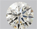 Natural Diamond 0.51 Carats, Round with Excellent Cut, J Color, VVS1 Clarity and Certified by IGI