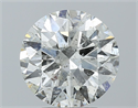 Natural Diamond 3.05 Carats, Round with Excellent Cut, H Color, SI2 Clarity and Certified by IGI