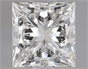 Natural Diamond 0.90 Carats, Princess with  Cut, K Color, I1 Clarity and Certified by GIA