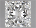 Natural Diamond 0.90 Carats, Princess with  Cut, K Color, I1 Clarity and Certified by GIA