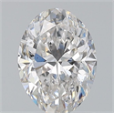 Natural Diamond 0.90 Carats, Oval with  Cut, E Color, SI1 Clarity and Certified by GIA
