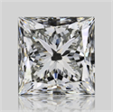Natural Diamond 1.01 Carats, Princess with  Cut, J Color, VS1 Clarity and Certified by GIA