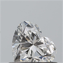 Natural Diamond 0.45 Carats, Heart with  Cut, F Color, VVS2 Clarity and Certified by GIA