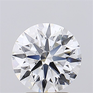 Picture of Lab Grown Diamond 2.71 Carats, Round with Ideal Cut, E Color, IF Clarity and Certified by IGI