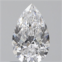 Diamante Natural 0.60 quilates, De pera , Color D, claridad SI2 y certificado GIA