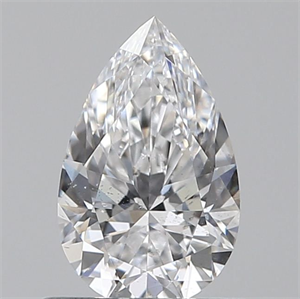 Foto Diamante Natural 0.60 quilates, De pera , Color D, claridad SI2 y certificado GIA de