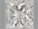 Natural Diamond 0.50 Carats, Princess with  Cut, G Color, I1 Clarity and Certified by GIA