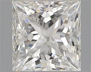 Picture of Natural Diamond 0.50 Carats, Princess with  Cut, G Color, I1 Clarity and Certified by GIA