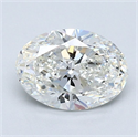 Diamante Natural 1.20 quilates, Ovalado , Color H, claridad VS2 y certificado GIA