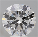 Lab Grown Diamond 5.55 Carats, Round with Excellent Cut, E Color, VVS2 Clarity and Certified by IGI
