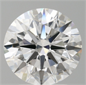 Lab Grown Diamond 3.08 Carats, Round with Ideal Cut, E Color, VVS2 Clarity and Certified by IGI