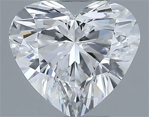 Picture of Natural Diamond 0.32 Carats, Heart with  Cut, E Color, VVS1 Clarity and Certified by GIA