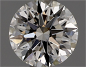 Natural Diamond 0.41 Carats, Round with Excellent Cut, H Color, VVS2 Clarity and Certified by GIA