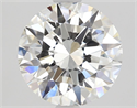 Natural Diamond 1.62 Carats, Round with Excellent Cut, F Color, VVS2 Clarity and Certified by GIA