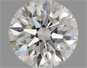 Natural Diamond 1.01 Carats, Round with Excellent Cut, H Color, VVS2 Clarity and Certified by IGI