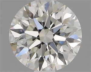 Picture of Natural Diamond 1.01 Carats, Round with Excellent Cut, H Color, VVS2 Clarity and Certified by IGI