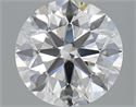 Natural Diamond 3.01 Carats, Round with Excellent Cut, H Color, SI2 Clarity and Certified by GIA