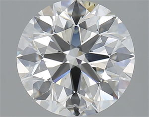 Picture of Natural Diamond 3.01 Carats, Round with Excellent Cut, H Color, SI2 Clarity and Certified by GIA