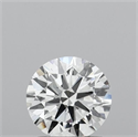 Lab Grown Diamond 1.07 Carats, Round with Excellent Cut, D Color, VVS2 Clarity and Certified by IGI