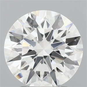 Picture of Lab Grown Diamond 2.25 Carats, Round with Ideal Cut, E Color, VVS1 Clarity and Certified by IGI