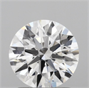 Lab Grown Diamond 1.30 Carats, Round with Ideal Cut, D Color, VS1 Clarity and Certified by IGI