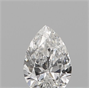 Diamante Natural 0.11 quilates, De pera , Color E, claridad VVS2 y certificado IGI