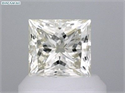 Natural Diamond 1.05 Carats, Princess with  Cut, K Color, VVS2 Clarity and Certified by GIA