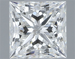 Foto Diamante Natural 0.54 quilates, Princesa , Color G, claridad SI1 y certificado GIA de