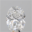 Natural Diamond 1.51 Carats, Oval with  Cut, F Color, SI1 Clarity and Certified by GIA