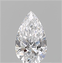 Natural Diamond 0.52 Carats, Pear with  Cut, D Color, VS1 Clarity and Certified by GIA