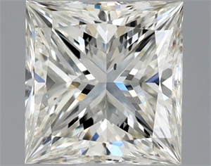 Picture of Natural Diamond 0.81 Carats, Princess with  Cut, I Color, SI2 Clarity and Certified by GIA