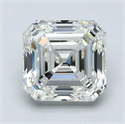 Natural Diamond 1.80 Carats, Asscher with  Cut, I Color, VS1 Clarity and Certified by GIA