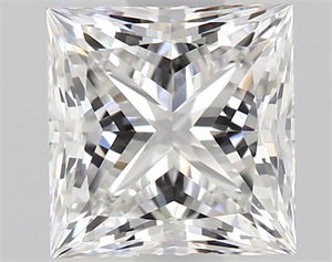 Picture of Natural Diamond 0.81 Carats, Princess with  Cut, E Color, VS1 Clarity and Certified by GIA