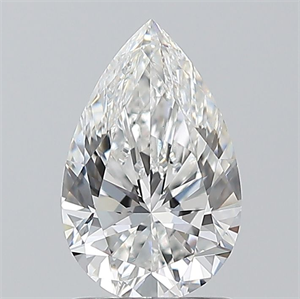 Picture of Natural Diamond 1.20 Carats, Pear with  Cut, E Color, VS1 Clarity and Certified by GIA