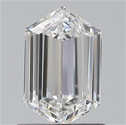Picture of Natural Diamond 0.70 Carats, HEXAGONAL with  Cut, F Color, VVS1 Clarity and Certified by GIA