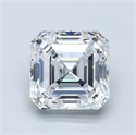 Natural Diamond 3.50 Carats, Asscher with  Cut, D Color, FL Clarity and Certified by GIA