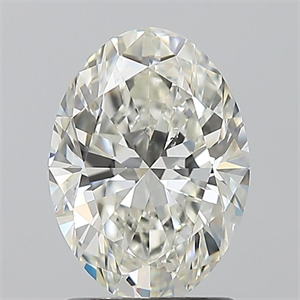 Picture of Natural Diamond 1.50 Carats, Oval with  Cut, J Color, VS2 Clarity and Certified by GIA