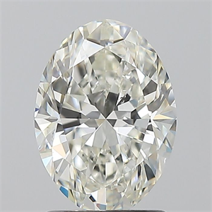 Picture of Natural Diamond 1.50 Carats, Oval with  Cut, J Color, VS2 Clarity and Certified by GIA
