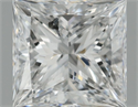 Natural Diamond 0.68 Carats, Princess with  Cut, D Color, SI2 Clarity and Certified by HRD