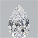 Diamante Natural 0.50 quilates, De pera , Color D, claridad VS1 y certificado GIA