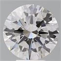 Lab Grown Diamond 4.97 Carats, Round with Excellent Cut, F Color, VVS2 Clarity and Certified by IGI