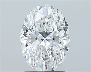 Picture of Natural Diamond 1.51 Carats, Oval with  Cut, D Color, SI2 Clarity and Certified by GIA