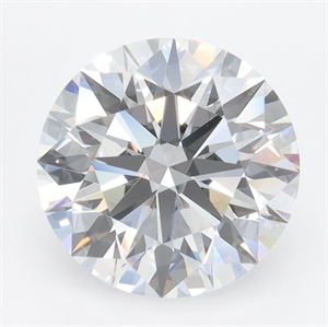 Picture of Lab Grown Diamond 3.27 Carats, Round with Ideal Cut, D Color, VVS1 Clarity and Certified by IGI