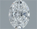 Natural Diamond 0.50 Carats, Oval with  Cut, F Color, VS1 Clarity and Certified by GIA