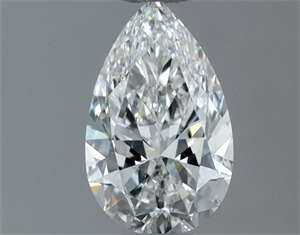 Picture of Natural Diamond 0.53 Carats, Pear with  Cut, F Color, VS1 Clarity and Certified by GIA