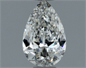 Natural Diamond 0.60 Carats, Pear with  Cut, H Color, SI1 Clarity and Certified by GIA