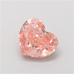 Picture of Lab Grown Diamond 1.83 Carats, Heart with  Cut, Fancy Vivid Pink Color, VS1 Clarity and Certified by IGI