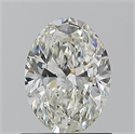 Natural Diamond 0.90 Carats, Oval with  Cut, I Color, VS2 Clarity and Certified by GIA